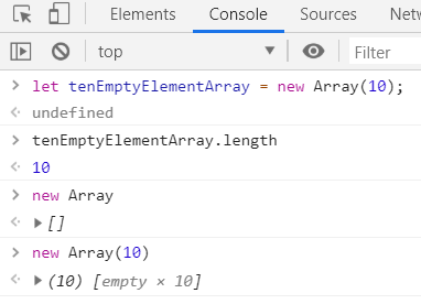 new Array(), Array.join()의 차이